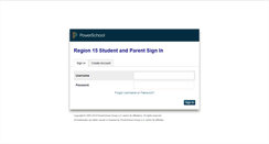 Desktop Screenshot of powerschool.region15.org