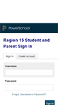 Mobile Screenshot of powerschool.region15.org